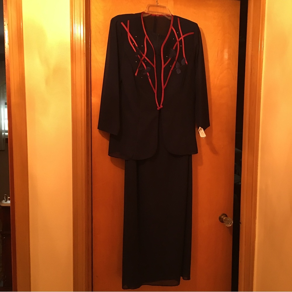 PATRA *** Special Occasion Dress-Weddings and Parties NAVY BLUE - PETITE size 10